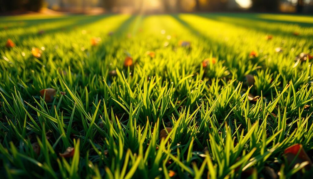 Rasenpflege Herbst Düngung
